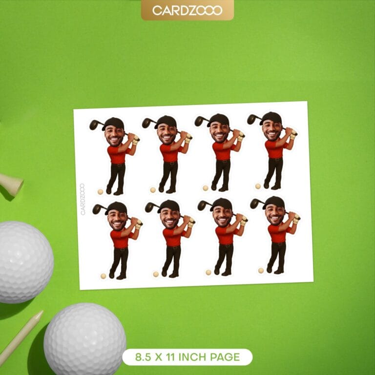 Custom Face Golf Cupcake Toppers Tiger Woods Edition - Image 2