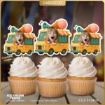 Ice Cream Truck Custom Face Cupcake Toppers