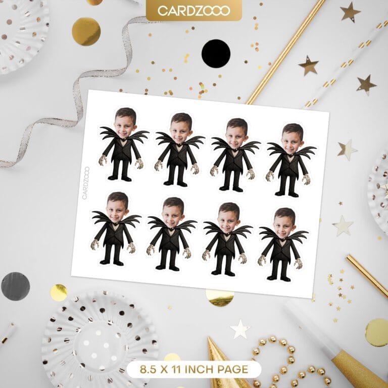 The Nightmare Before Christmas Jack Skellington Custom Face Cupcake Toppers - Image 2
