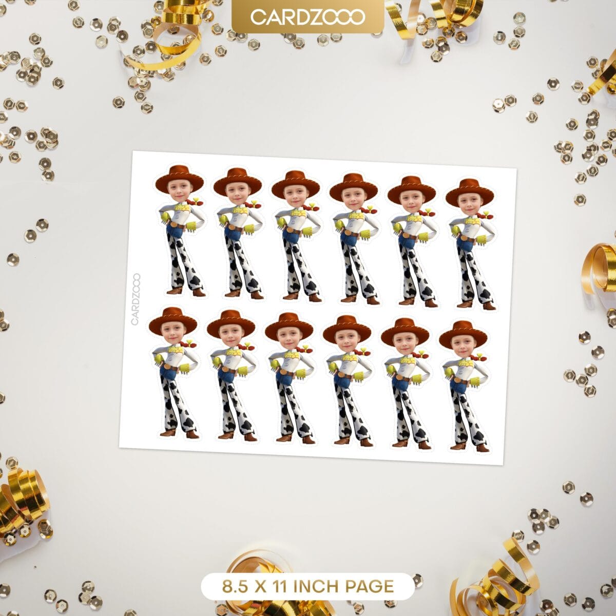 Jessie Custom Face Cupcake Toppers - Image 2