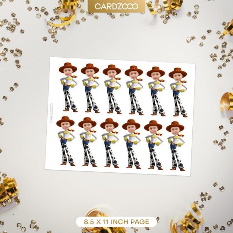 Jessie Custom Face Cupcake Toppers - Image 2