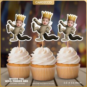 Where The Wild Things Are Custom Face Cupcake Toppers