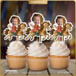 Carousel Custom Face Cupcake Toppers
