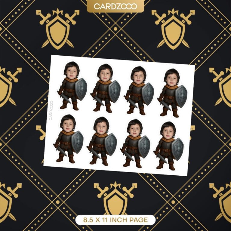 Knight Cupcake Custom Face Toppers - Image 2