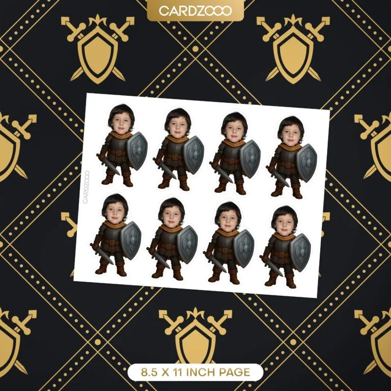 Knight Cupcake Custom Face Toppers - Image 2