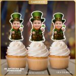 Leprechaun Custom Face Cupcake Toppers