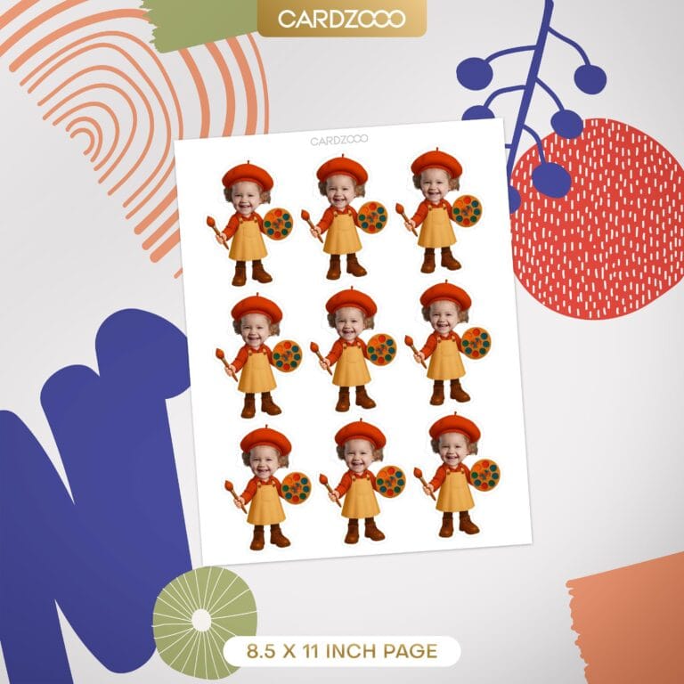 Artist Custom Face Cupcake Toppers - Image 2