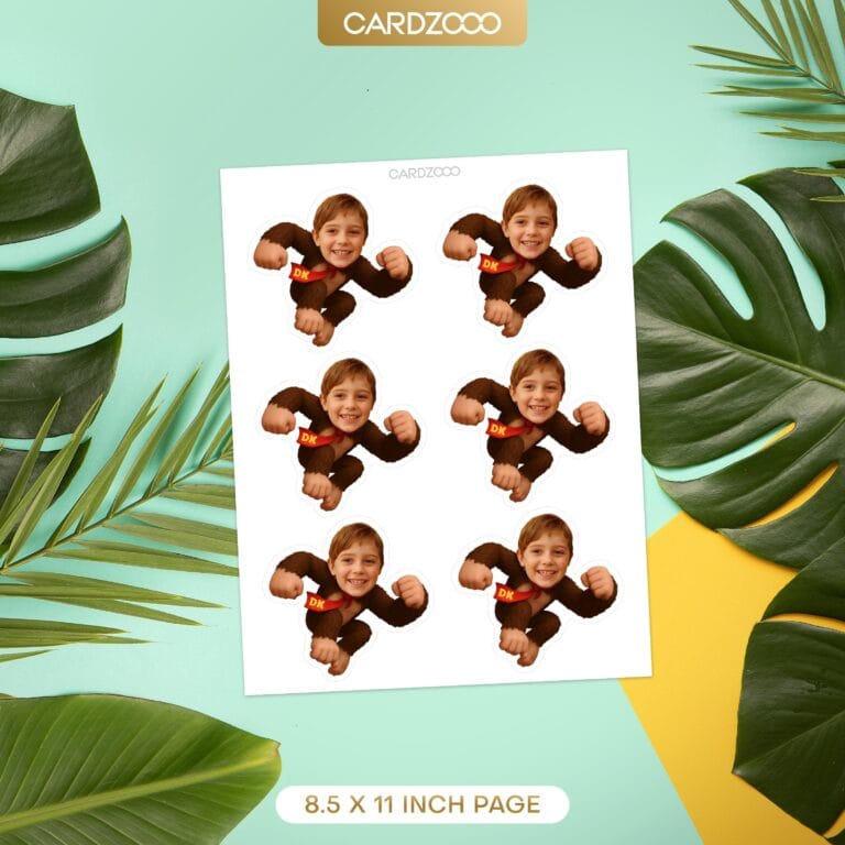 Donkey Kong Custom Face Cupcake Toppers - Image 2