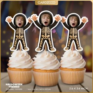 Halloween Custom Face Cupcake Toppers