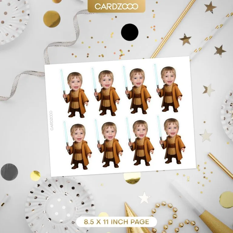 Jedi Custom Face Cupcake Topper - Image 2