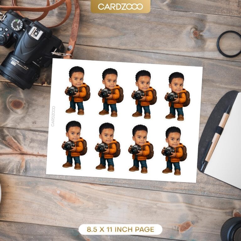 Photographer Custom Face Cupcake Toppers - Image 2