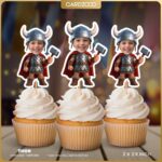 Thor Custom Face Cupcake Toppers