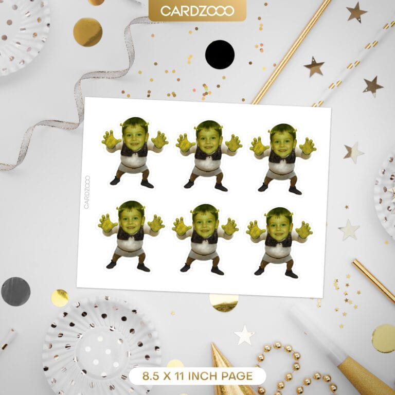 Shrek Custom Face Cupcake Toppers - Image 2