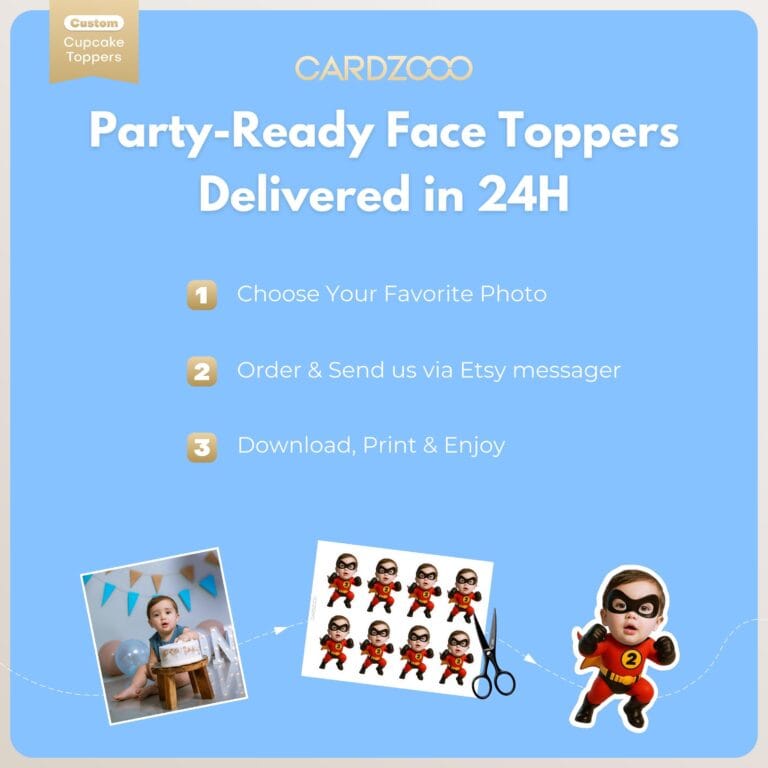 The Incredible Dash Custom Face Cupcake Toppers - Image 3