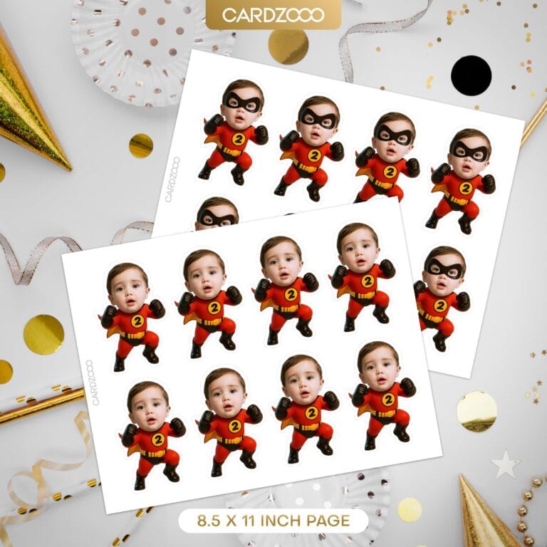 The Incredible Dash Custom Face Cupcake Toppers - Image 2