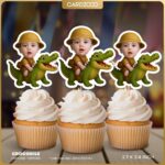 Crocodile Custom Face Cupcake Toppers