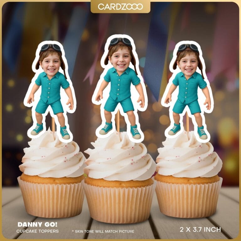 Danny Go Custom Face Cupcake Toppers