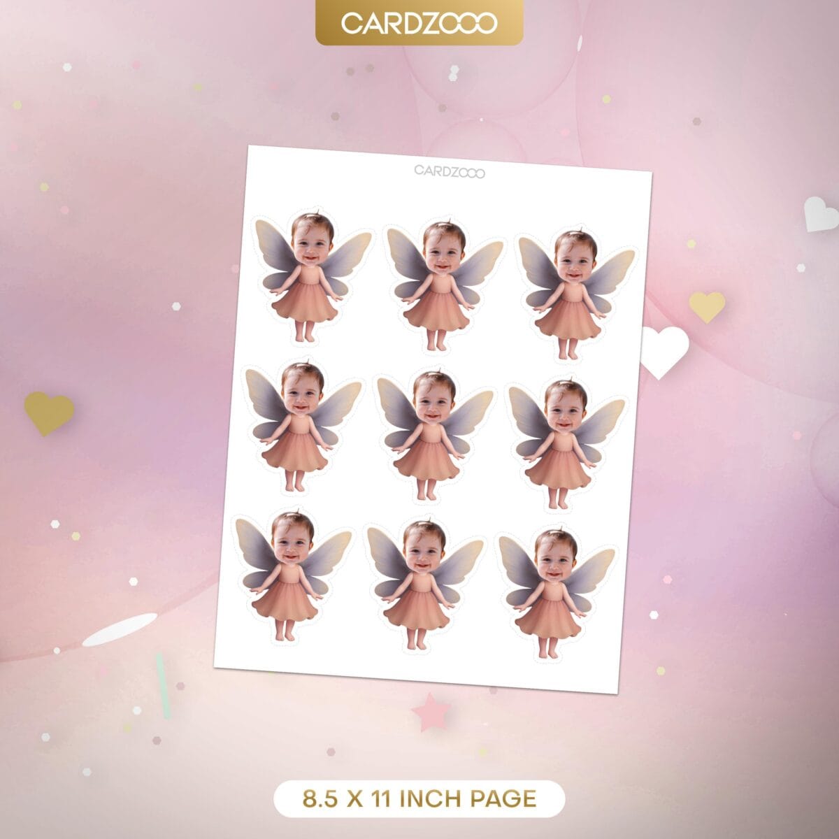 Fairy Personalized Face Cupcake Toppers - Image 2