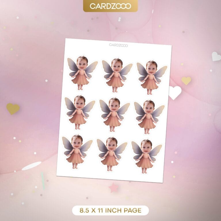 Fairy Personalized Face Cupcake Toppers - Image 2