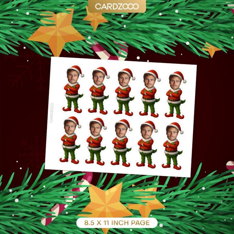 Grinch Custom Face Cupcake Toppers - Image 2