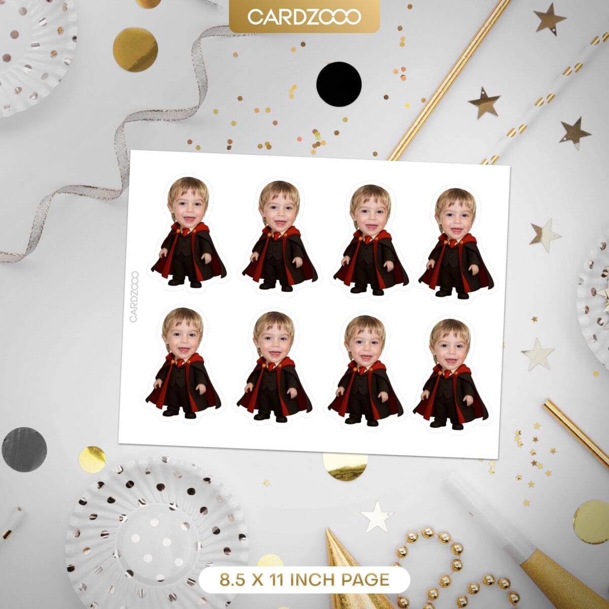 Grimsworth School of Magic Custom Face Cupcake Toppers - Image 2
