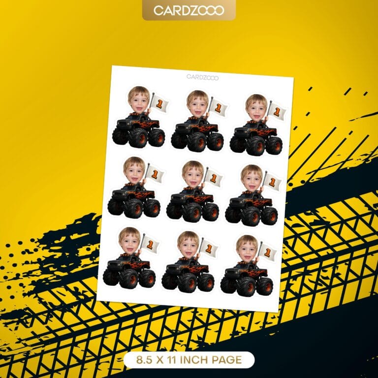 Monster Truck Custom Cupcake Toppers - Image 2