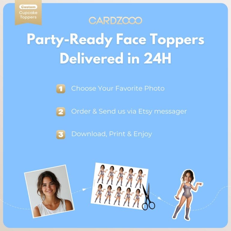 Swiftie Face Cupcake Toppers - Image 3