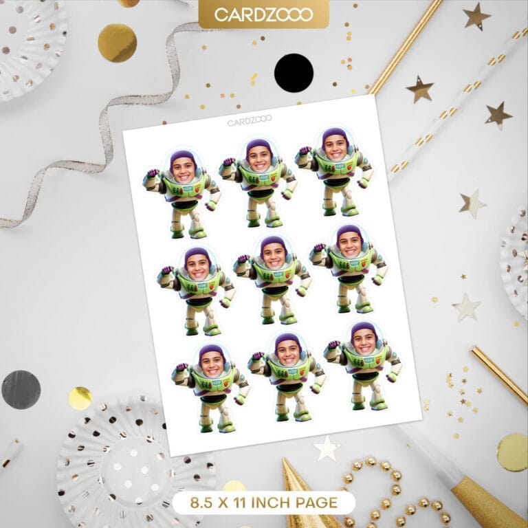 Custom Face Cartoon Hero Cupcake Toppers - Image 2