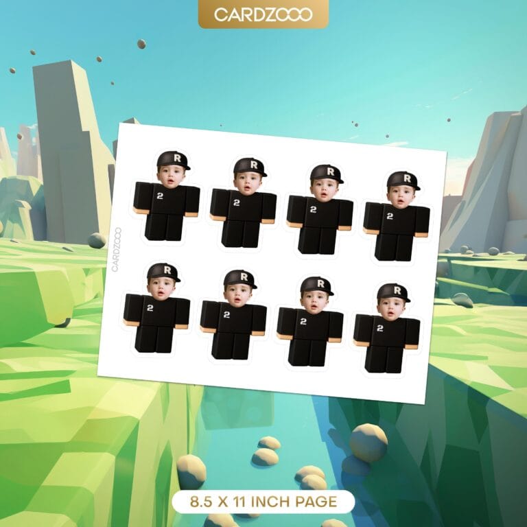 Brick R Cap Custom Face Cupcake Toppers - Image 2