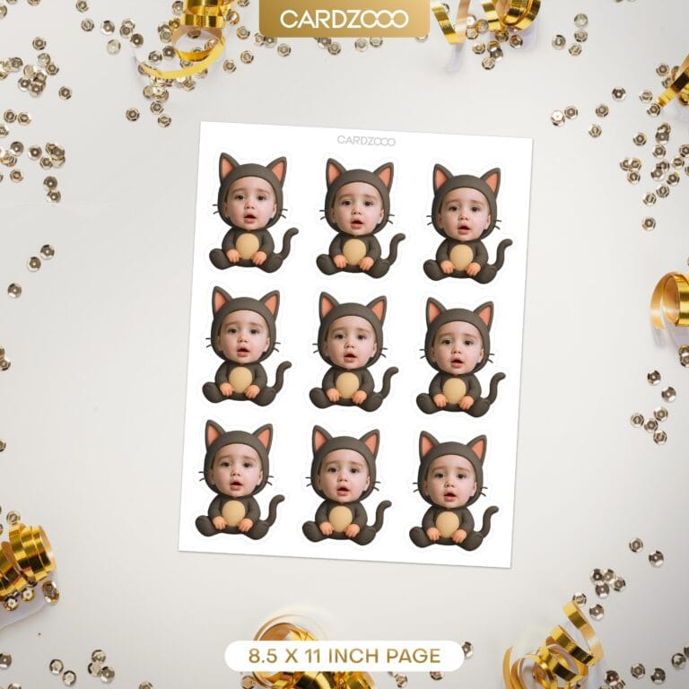 Cat Custom Face Cupcake Toppers - Image 2