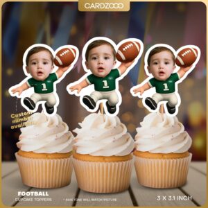 New York Jets Personalized Face Cupcake Toppers