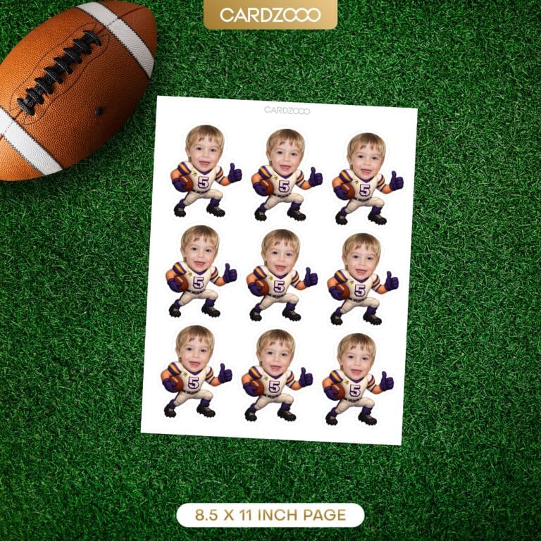 Minnesota Vikings Personalized Face Cupcake Toppers - Image 2