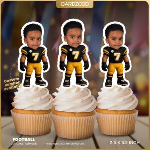 Pittsburgh Steelers Personalized Face Cupcake Toppers