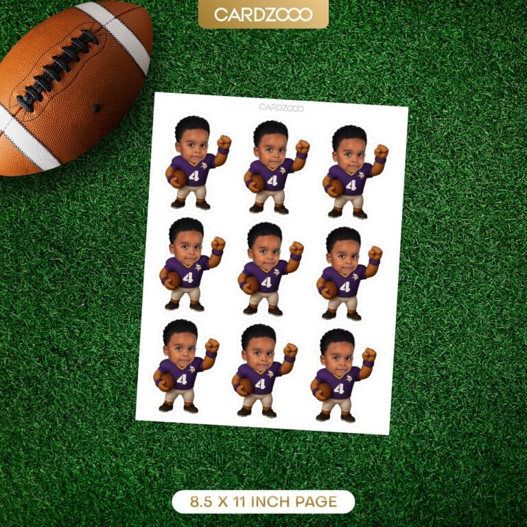 Minnesota Vikings Custom Face Cupcake Toppers - Image 2