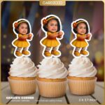 Gracie's Corner Personalized Face Cupcake Toppers