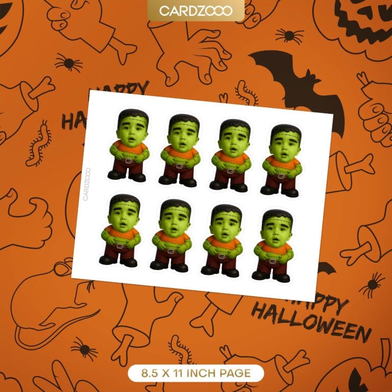 Frankenstein Custom Face Cupcake Toppers - Image 2