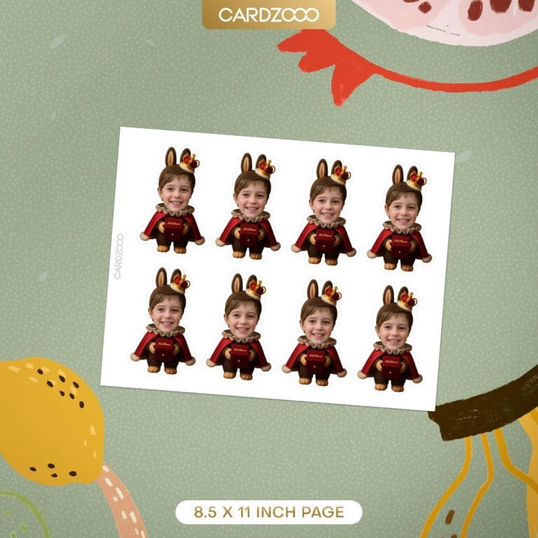 Labubu Checkmate King Custom Face Cupcake Toppers - Image 2