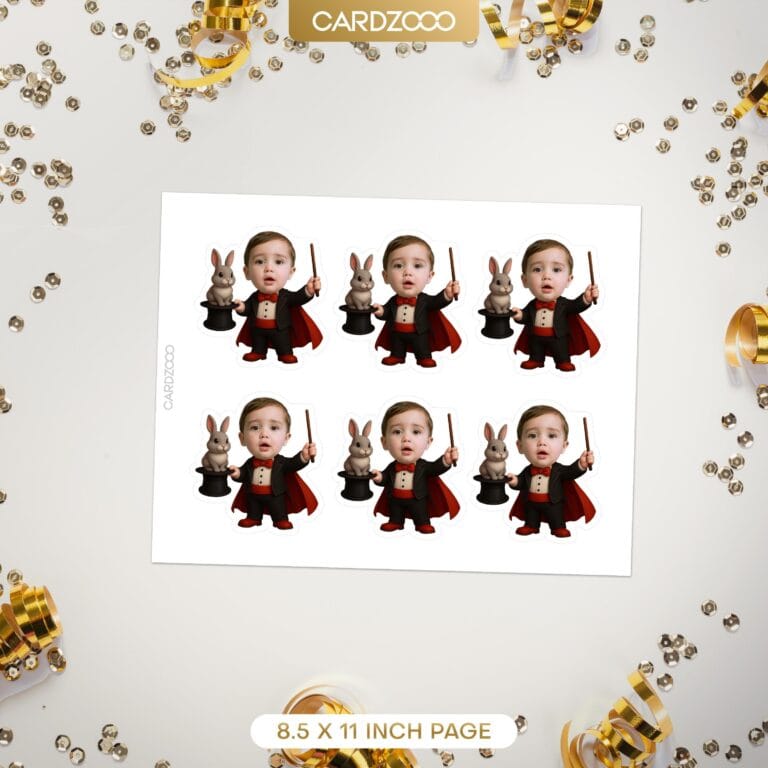 Magician Custom Face Cupcake Toppers - Image 2