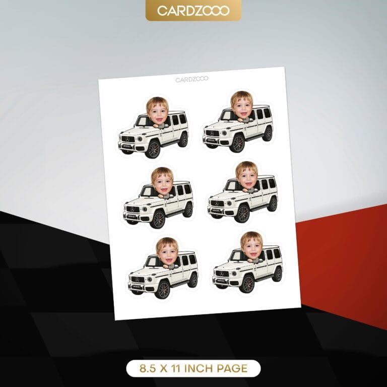 Mercedes AMG G-Class Custom Face Cupcake Toppers - Image 2