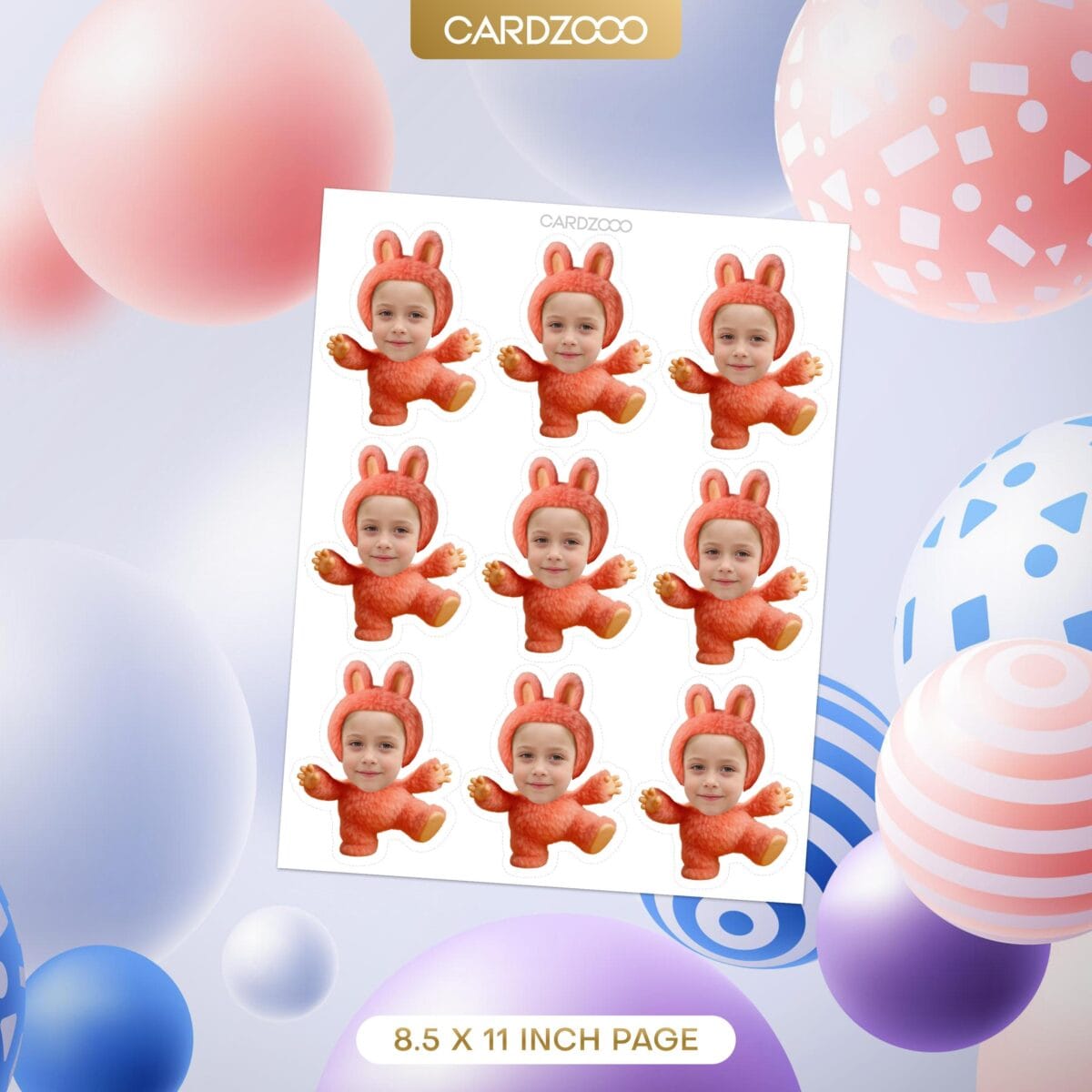 Dada Custom Face Cupcake Toppers - Image 2