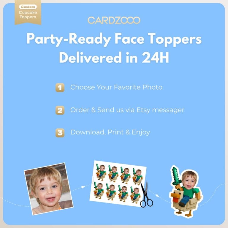 Chicken Jockey Custom Face Cupcake Toppers - Image 3