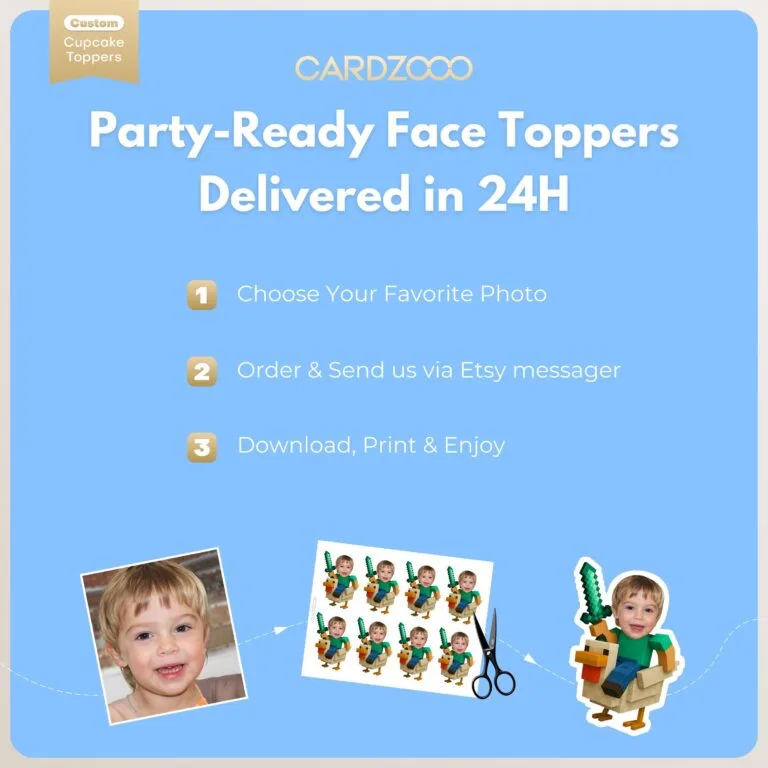 Chicken Jockey Custom Face Cupcake Toppers - Image 3
