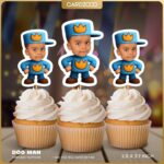 Bark Knight Custom Face Cupcake Toppers
