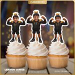 LeBron James Custom Face Cupcake Toppers