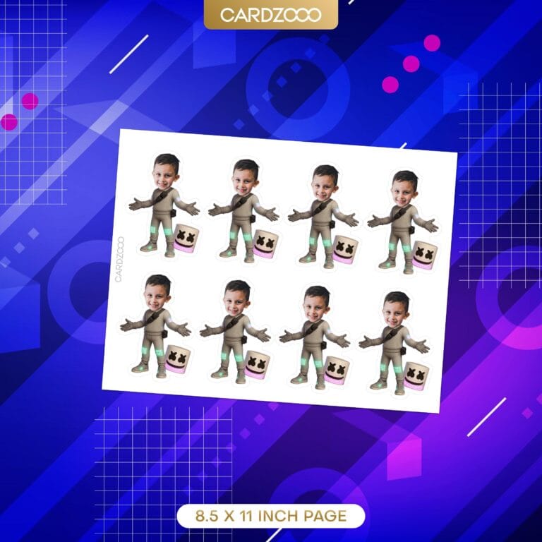 Marshmello Custom Face Cupcake Toppers - Image 2