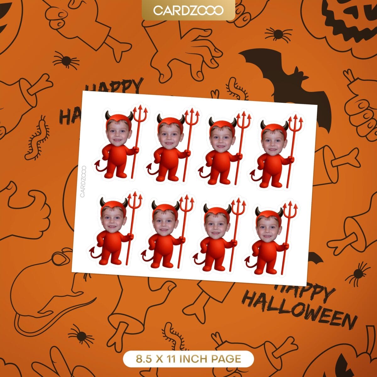 Little Devil Custom Face Cupcake Toppers - Image 2