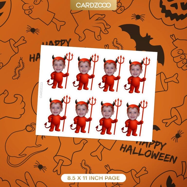 Little Devil Custom Face Cupcake Toppers - Image 2