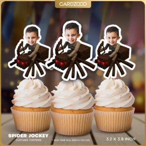 Spider Jockey Custom Face Cupcake Toppers