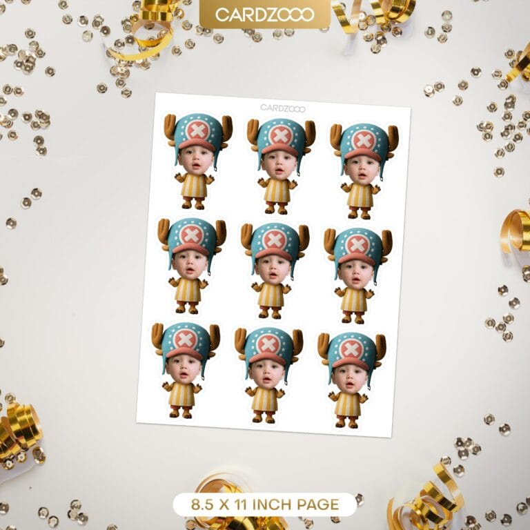 Custom Face Tony Tony Chopper Cupcake Toppers - Image 3