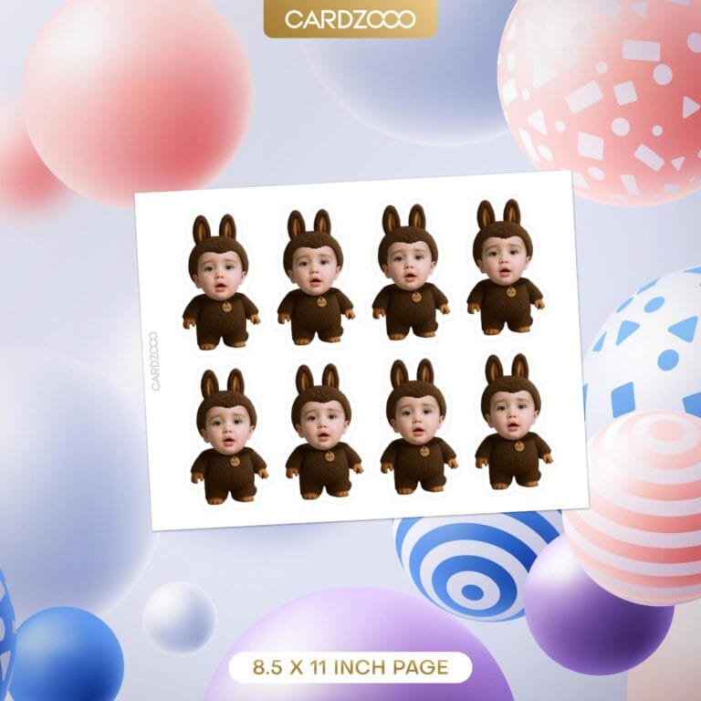 Classic ZIMOMO Custom Face Cupcake Toppers - Image 2